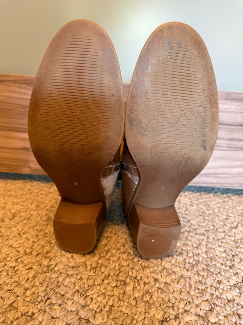 Myra Bag Brown and White Cowhide Ankle Booties - Picture 8 of 8